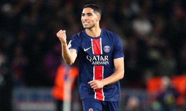 Achraf Hakimi, buteur avec le PSG