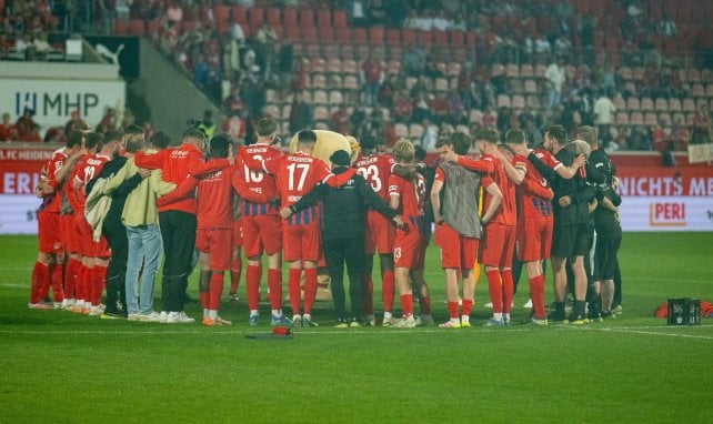 Les joueurs d'Heidenheim