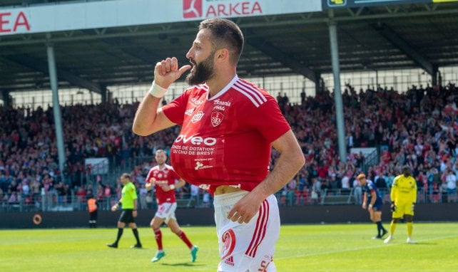 Franck Honorat avec le Stade Brestois