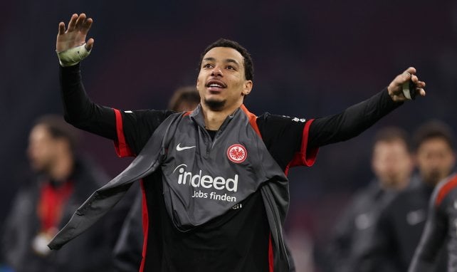 Hugo Ekitike avec l'Eintracht Francfort