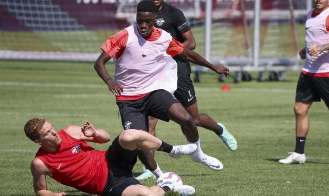 Ilaix Moriba, à l'entraînement