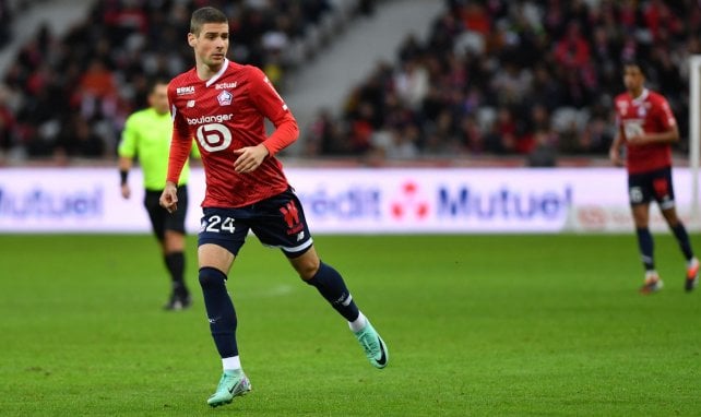 Andrej Ilic lors de la victoire du LOSC contre Clermont