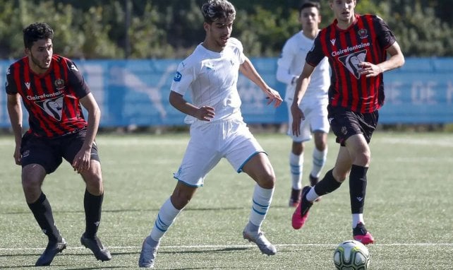 Ilyes Zouaoui lors de son passage à l'OM. 