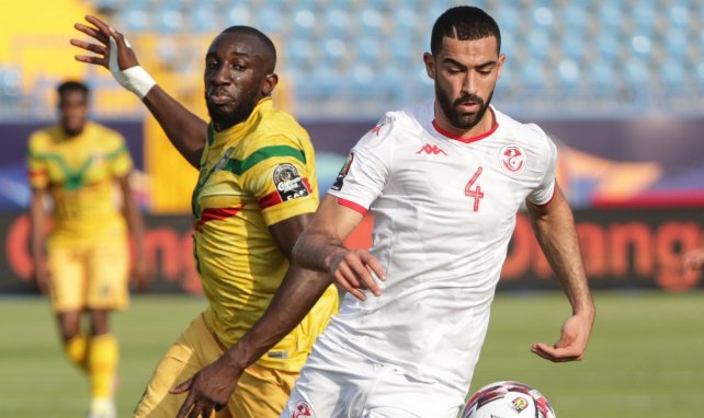 Moussa Marega sous les couleurs du Mali face à la Tunisie en 2019