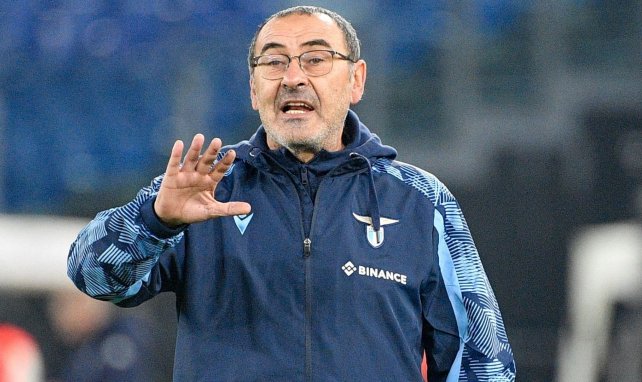 L'entraîneur de la Lazio Rome Maurizio Sarri 