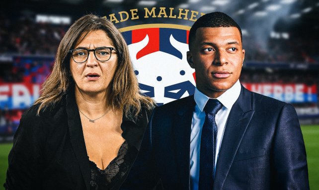 Fayza Lamari et Kylian Mbappé à Caen