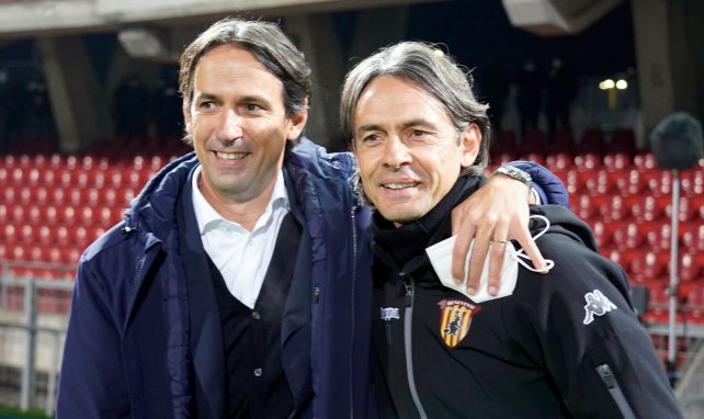 Simone et Pippo Inzaghi avant Benevento-Lazio