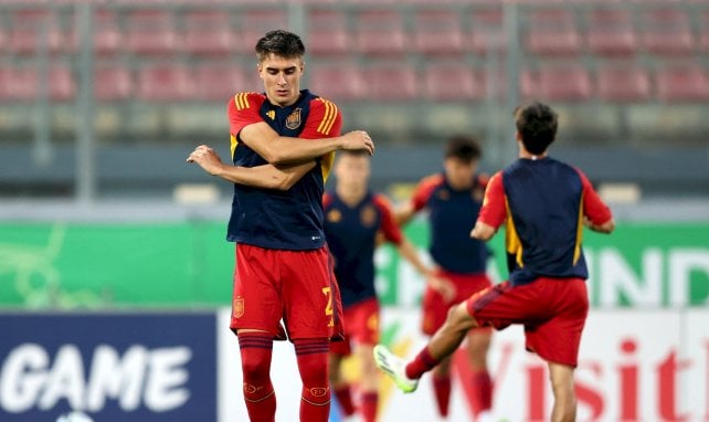 Iván Fresneda sous les couleurs de l'Espagne. 