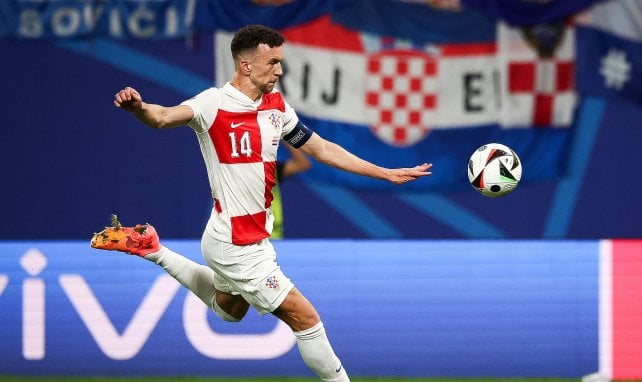 Ivan Perišić sous les couleurs de la Croatie. 