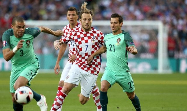 Ivan Rakitic avec la Croatie lors de l'Euro 2016