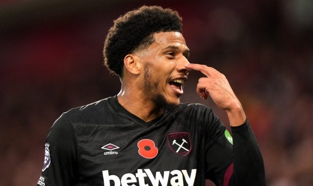 Jean-Clair Todibo en action avec West Ham.