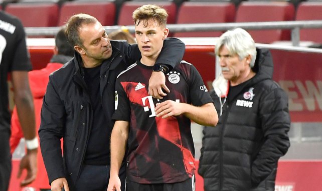 Joshua Kimmich et son entraineur Hansi Flick