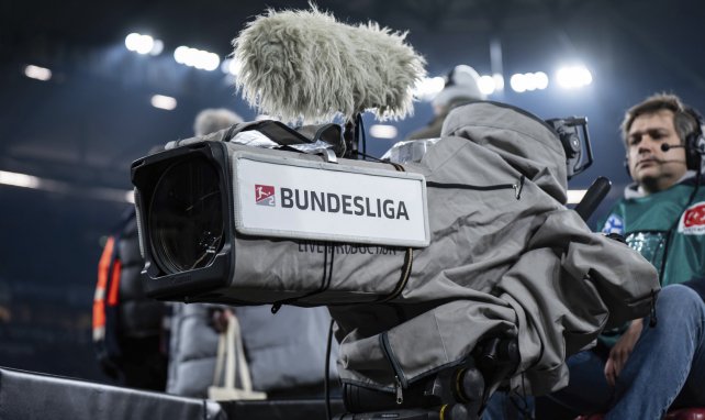 Un caméra avec le logo de la Bundesliga