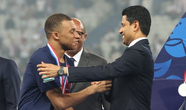 Kylian Mbappé et Nasser Al-Khelaïfi