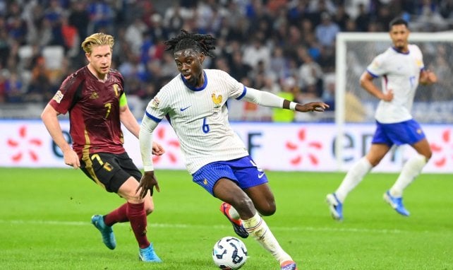 Manu Koné avec les Bleus