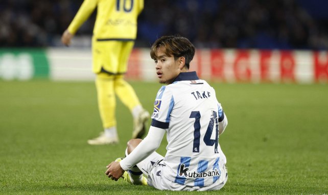 Takefusa Kubo sous le maillot de la Real Sociedad. 