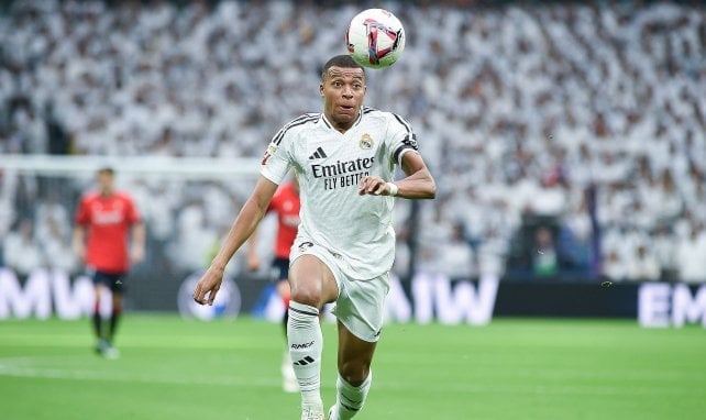 Kylian Mbappé en action avec le Real.