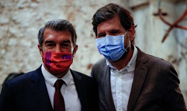 Joan Laporta et Mateu Alemany lors des dernières élections du Barça