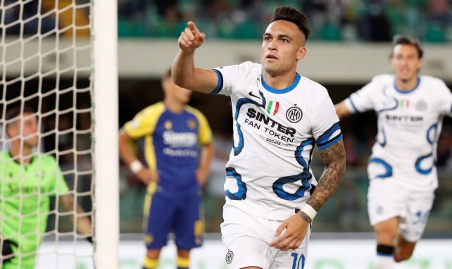 Lautaro Martinez sous les couleurs de l'Inter en 2021/22