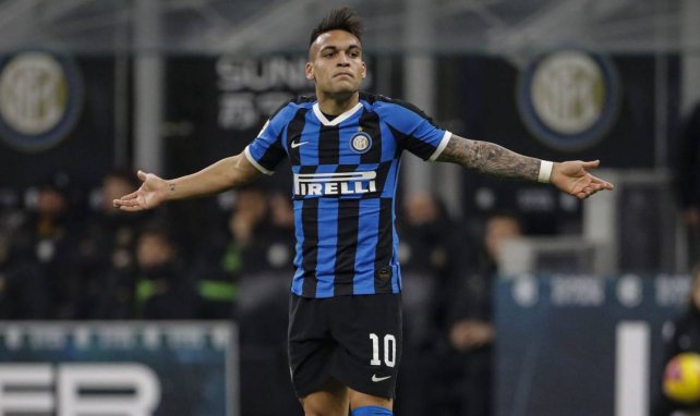 Lautaro Martinez en action avec l'Inter Milan