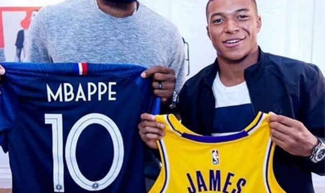 LeBron James et Kylian Mbappé