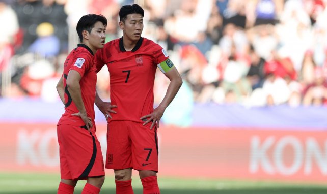 Kang-In Lee et Heung-Min Son lors de la Coupe d'Asie 