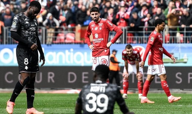 Pierre Lees-Melou avec le Stade Brestois face à Metz la saison dernière