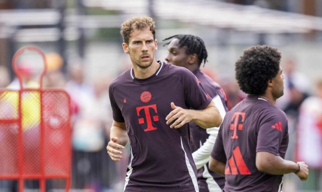 Leon Goretzka à l'entrainement avec le Bayern Munich