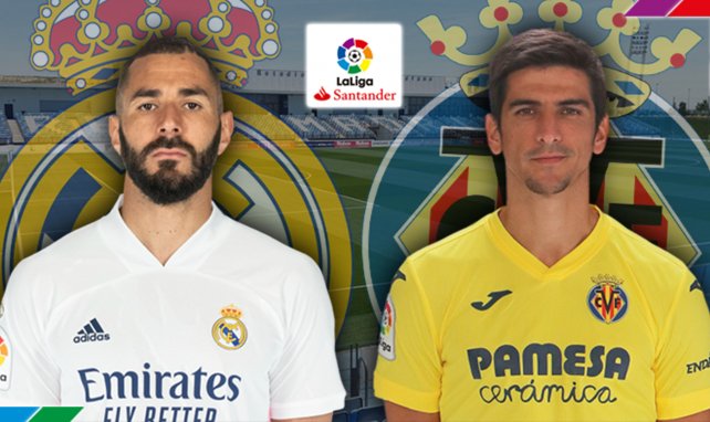 Karim Benzema (Real Madrid) et Gerard Moreno (Villarreal CF)