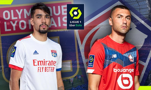 Lucas Paquetá (OL) et Burak Yilmaz (LOSC)