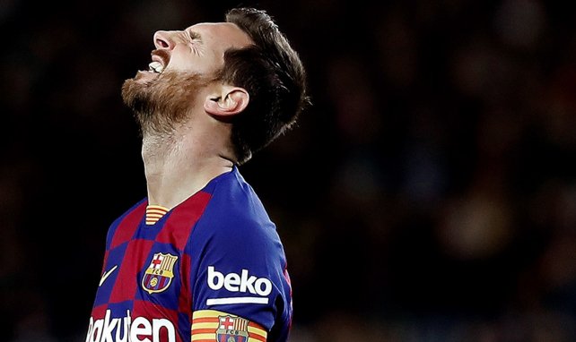 Lionel Messi sous la tunique du FC Barcelone