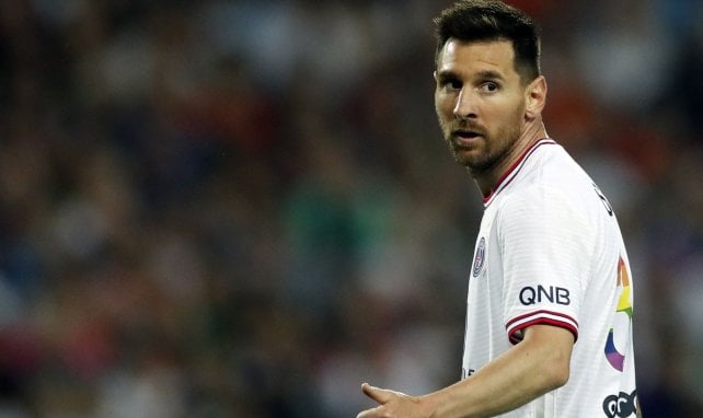 Messi lors d'un match du PSG