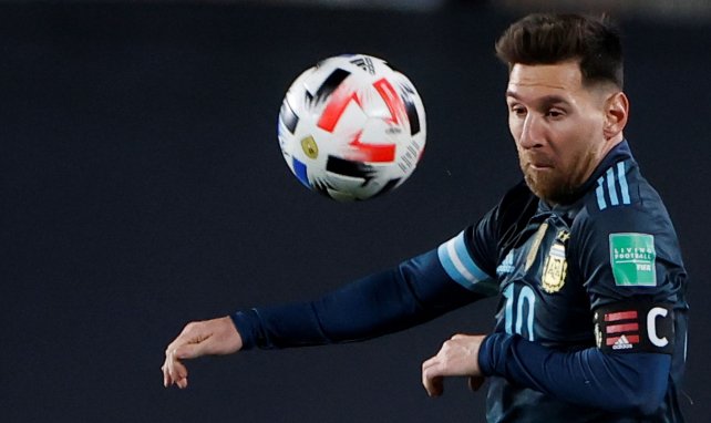 Lionel Messi lors d'un match avec l'Argentine en 2021