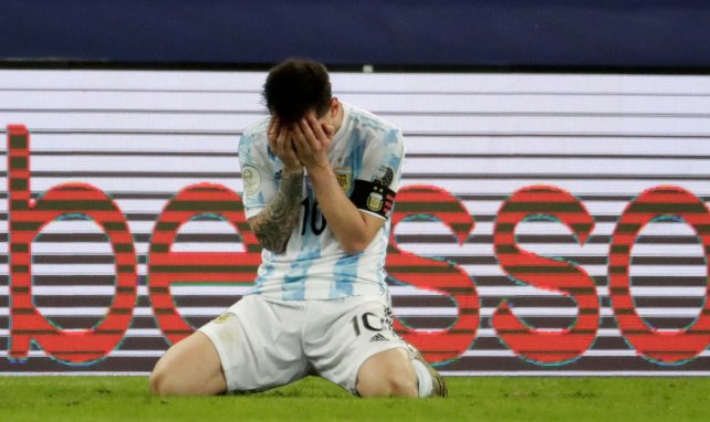 Les larmes de Lionel Messi au coup de sifflet final de la finale de la Copa América