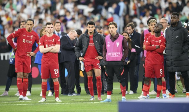Les joueurs de Liverpool après la défaite en finale de Ligue des Champions 2022