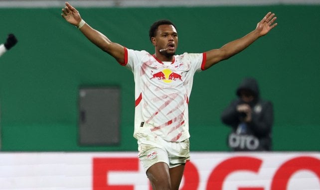 Loïs Openda avec le RB Leipzig