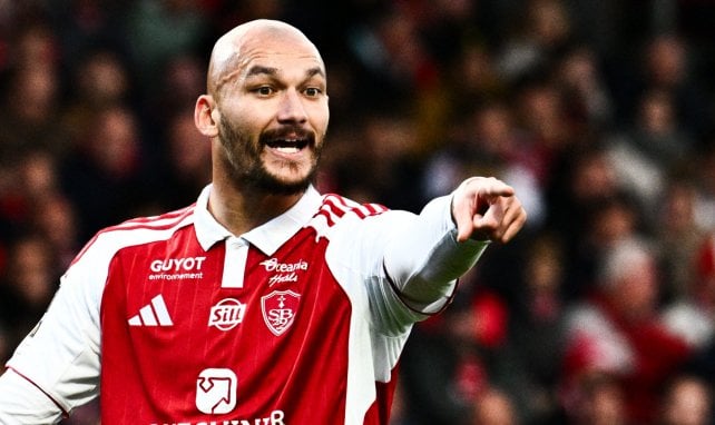 Brest-OM : la joie du héros Ludovic Ajorque