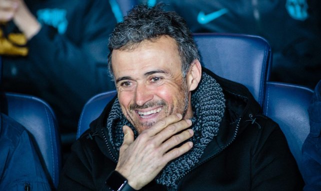 Luis Enrique sur le banc.