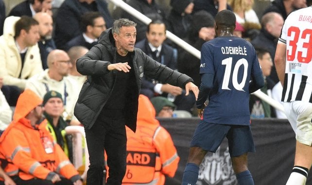 Luis Enrique et Ousmane Dembélé