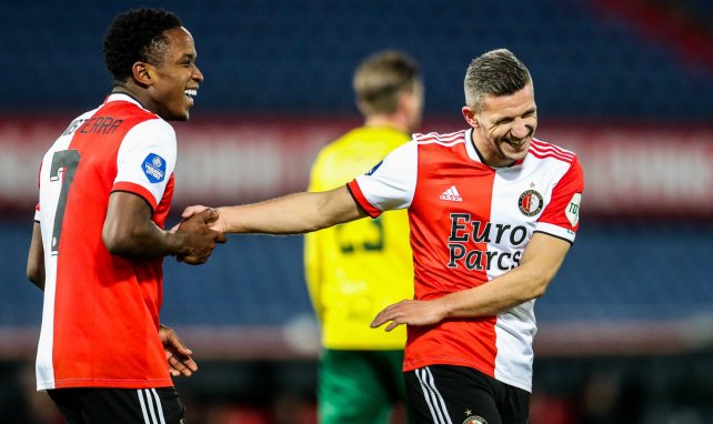 La joie de Luis Sinisterra avec Feyenoord.