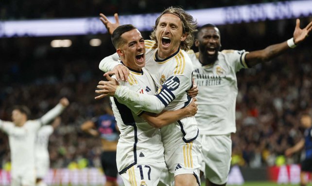 La joie de Luka Modrić avec le Real Madrid. 
