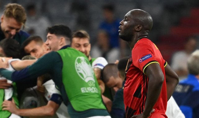 La déception de Romelu Lukaku après l'élimination de la Belgique à l'Euro 2020