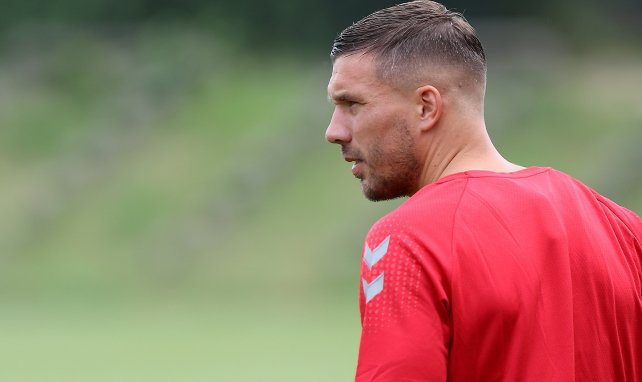 Lukas Podolski avec le club polonais du Górnik Zabrze