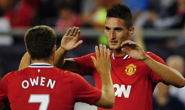 Federico Macheda en action avec MU