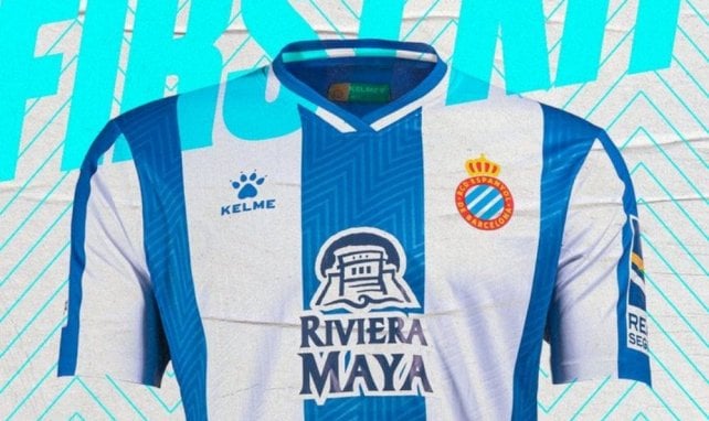 Le maillot domicile de l'Espanyol pour la saison 2021-2022