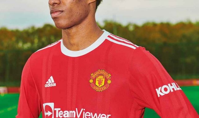 Le nouveau maillot domicile des Red Devils, arboré par Marcus Rashford !