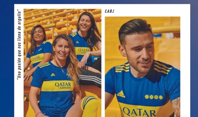 Le maillot domicile de Boca Juniors pour la saison 2021-2022