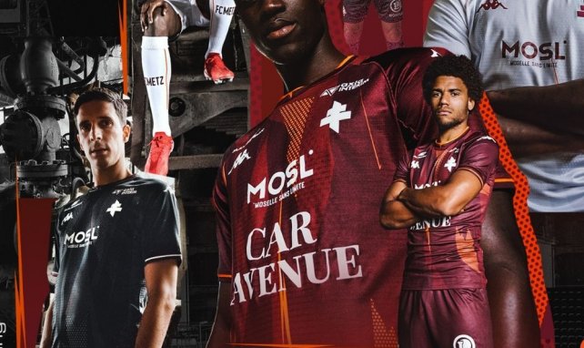 Les nouveaux maillots du FC Metz