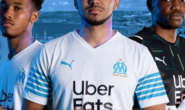 Le nouveau maillot de l'OM pour la saison 2021-2022