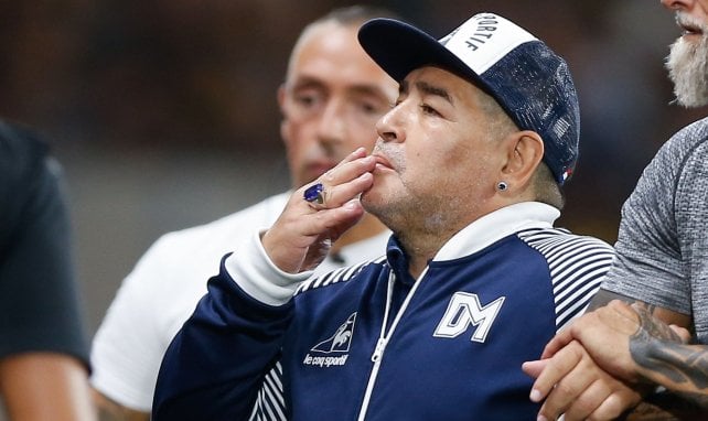 Diego Maradona lors d'un match 